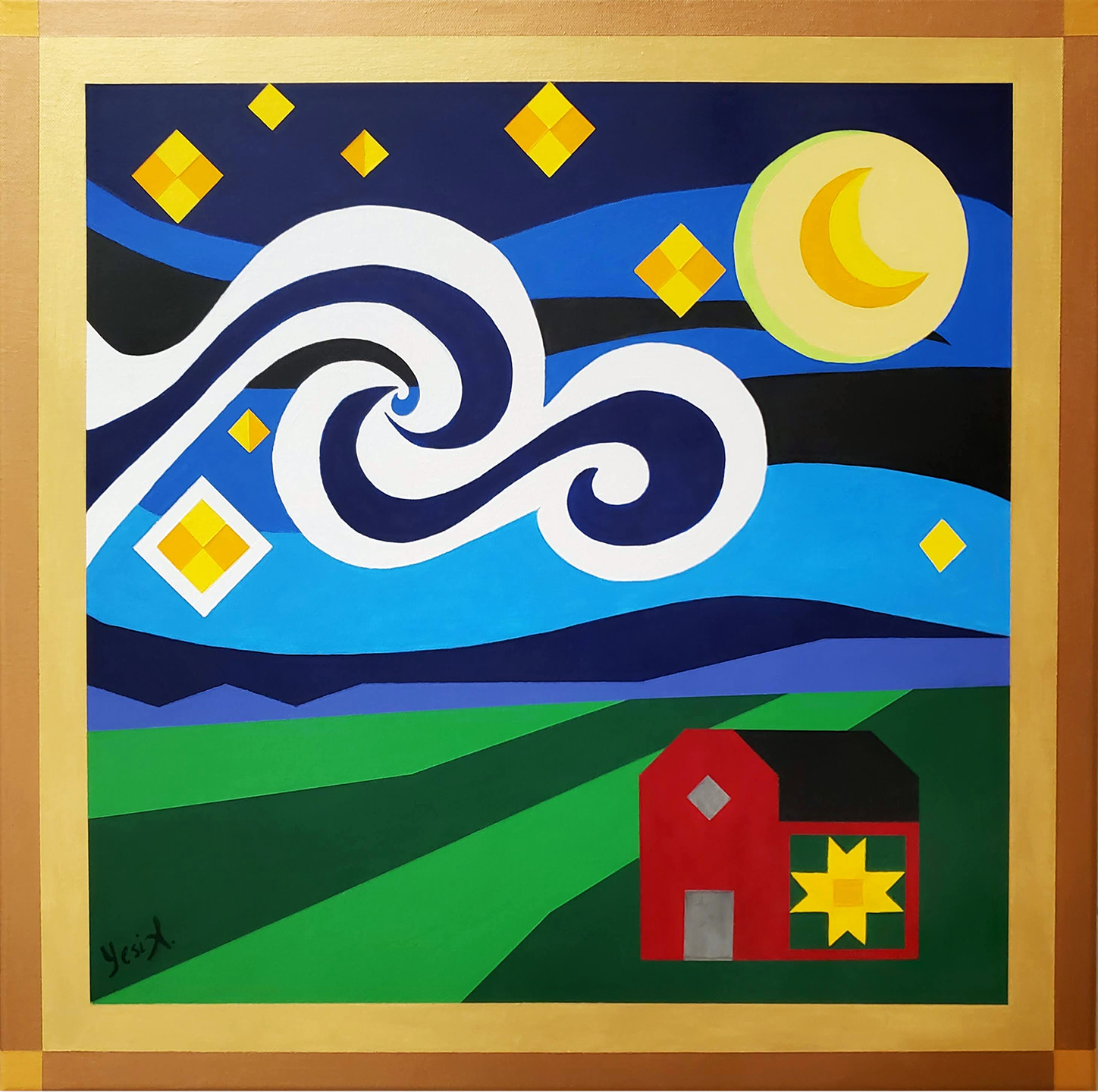 Starry Country Night